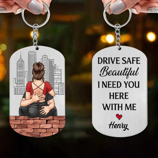 Couple - I Need You Here With Me - Personalized Acrylic Keychain Keychain The Next Custom Gift