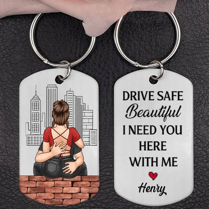 Couple - I Need You Here With Me - Personalized Acrylic Keychain Keychain The Next Custom Gift