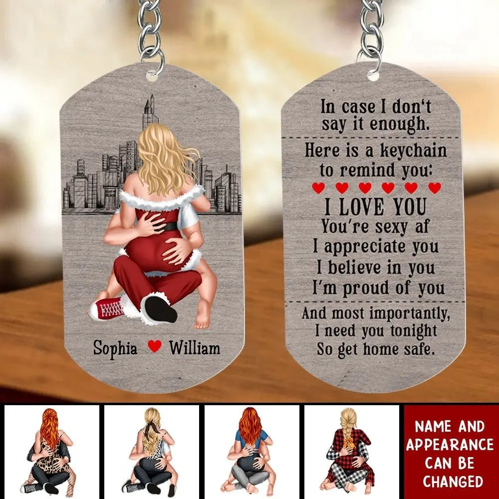 Couple - I Need You Tonight So Get Home Safe  - Personalized Acrylic Keychain Keychain The Next Custom Gift