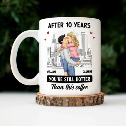 Couple Kissing After Years Hotter Than This Coffee - Gift For Couples - Personalized Mug mug The Next Custom Gift