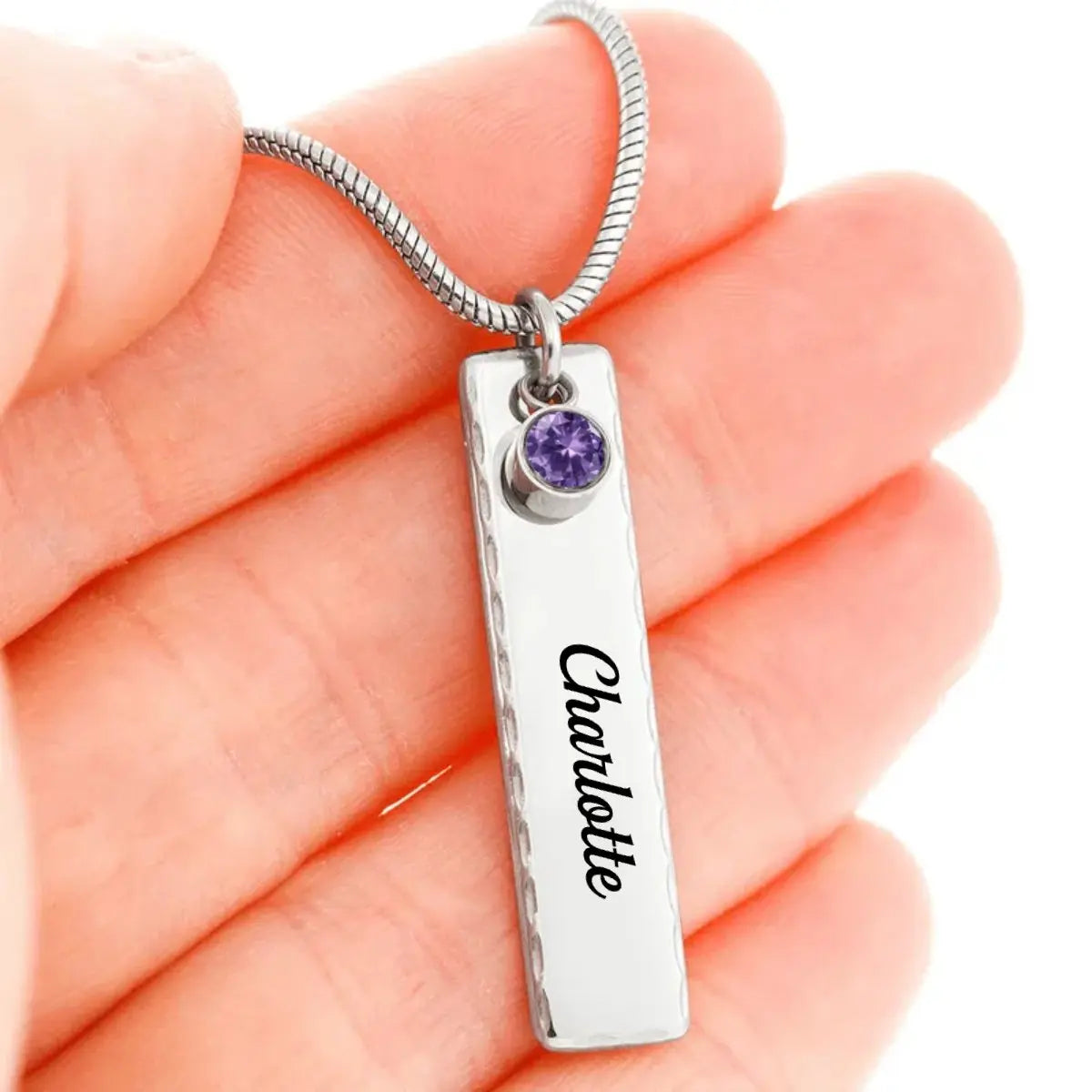 Couple - Loss of Husband Gift for Wife - Personalized Necklace (TL) Necklace The Next Custom Gift