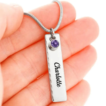 Couple - Loss of Husband Gift for Wife - Personalized Necklace (TL) Necklace The Next Custom Gift