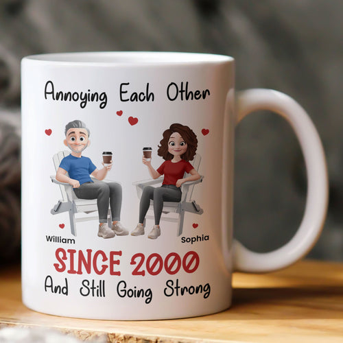Couple Mug Annoying Each Other Since & Still Going Strong - Personalized Mug