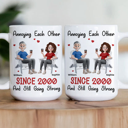 Couple Mug Annoying Each Other Since & Still Going Strong - Personalized Mug