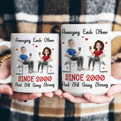 Couple Mug Annoying Each Other Since & Still Going Strong - Personalized Mug