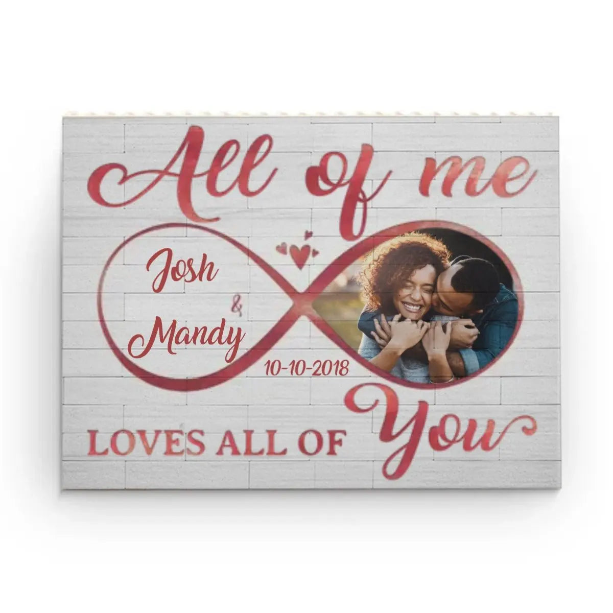 Couple - My Heart Needed You - Personalized Building Brick Blocks Brick Blocks The Next Custom Gift