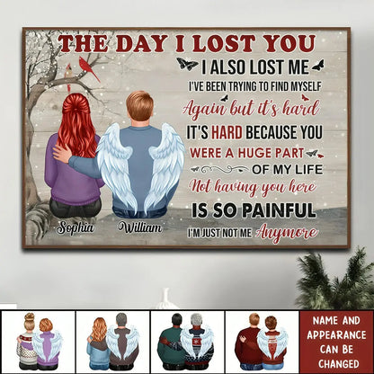 Couple - The Day I Lost You - Personalized Poster Poster The Next Custom Gift