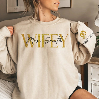 Couple - The Love Of My Life My Wifey - Personalized Sweater (LH) Sweater The Next Custom Gift