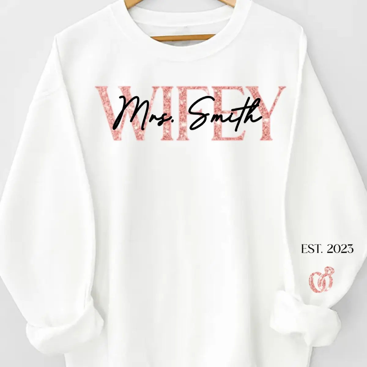 Couple - The Love Of My Life My Wifey - Personalized Sweater (LH) Sweater The Next Custom Gift