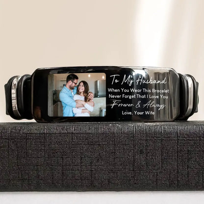 Couple - To My Husband I Love You Forever Always - Personalized Bracelet - The Next Custom Gift  Bracelets