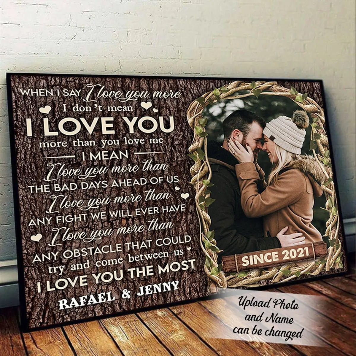 Couple - When I Say I Love You More Canvas - Personalized Canvas Poster The Next Custom Gift