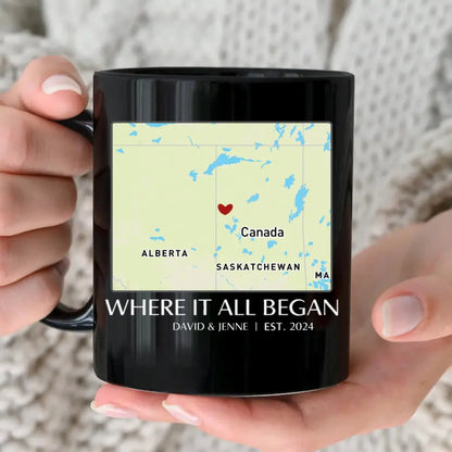 Couple - Where It All Began  - Personalized Mug Mug The Next Custom Gift