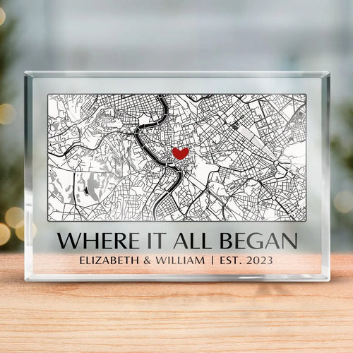 Couple - Where It All Began - Personalized Rectangle Shaped Acrylic Plaque (HJ) Acrylic Plaque The Next Custom Gift