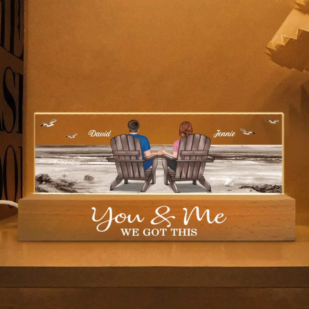 Couple - You & Me We Got This - Personalized Led Night Light LED Night Light The Next Custom Gift