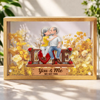 Couple You & Me We Got This - Personalized Flower Light Box