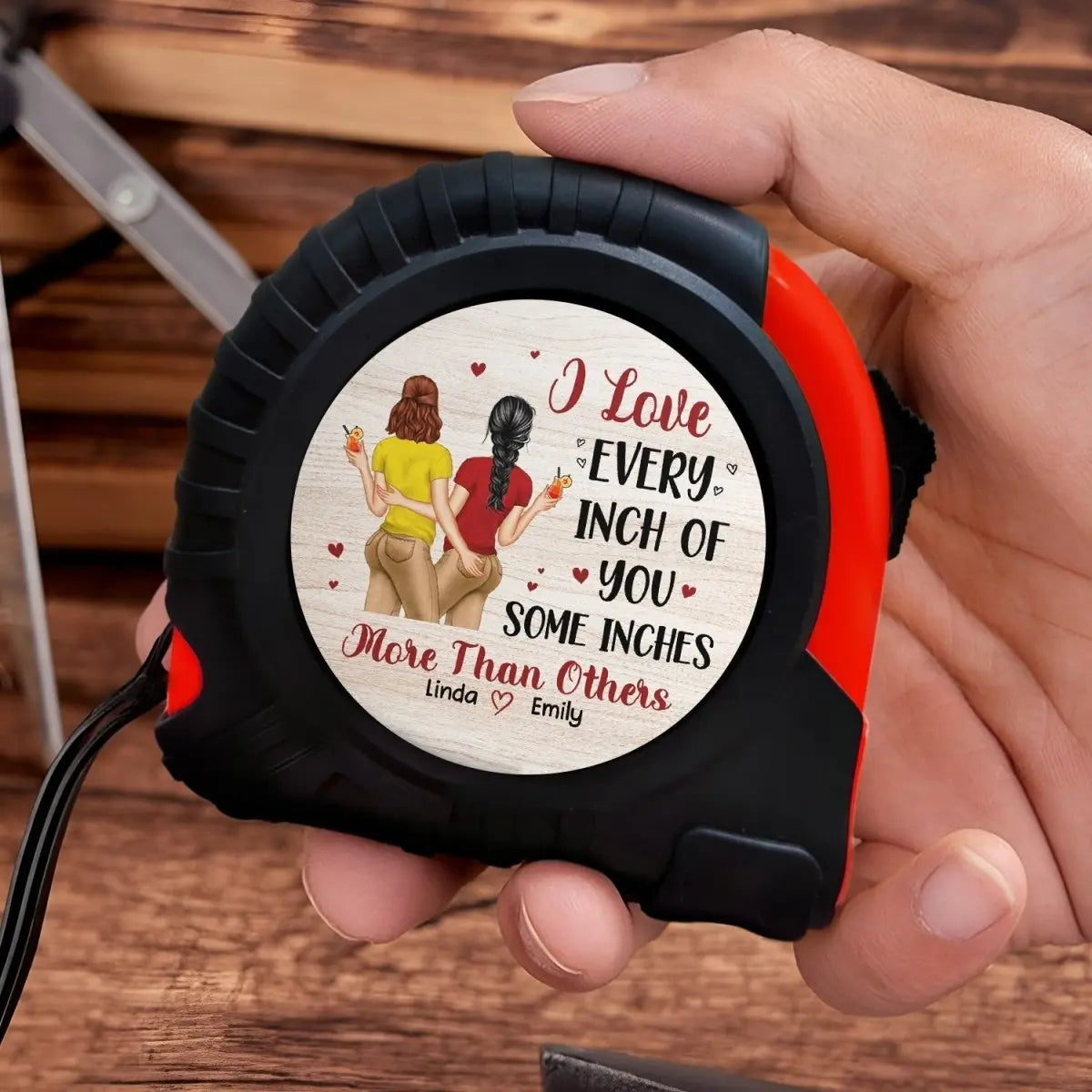 Couples - I Love Every Inch Of You - Personalized Tape Measure Tape Measure The Next Custom Gift