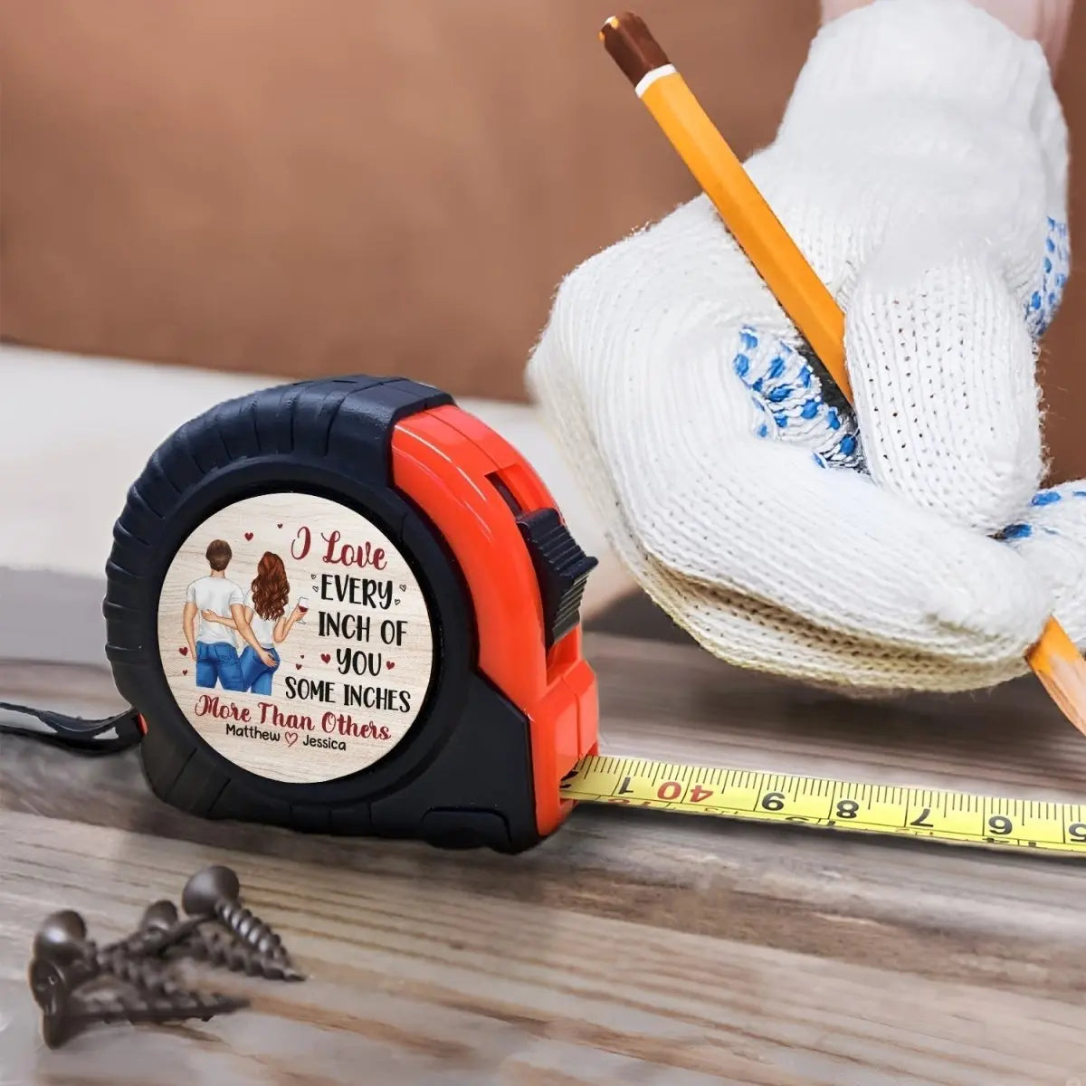 Couples - I Love Every Inch Of You - Personalized Tape Measure Tape Measure The Next Custom Gift