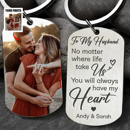 Couples  - No Matter Where Life Take Us  - Personalized Keychain Keychain The Next Custom Gift