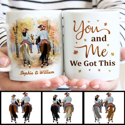 Cowboy Couple We Got This Custom Mug, Personalized Horse Couple Mug, Couple Gift