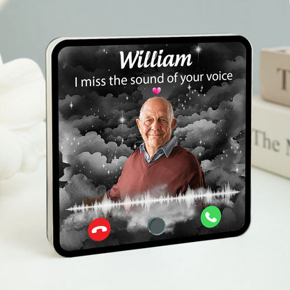 The Call I Wish I Could Take Memorial Voice Message Remembrance Keepsake Photo Inserted Personalized Music Fridge Magnet