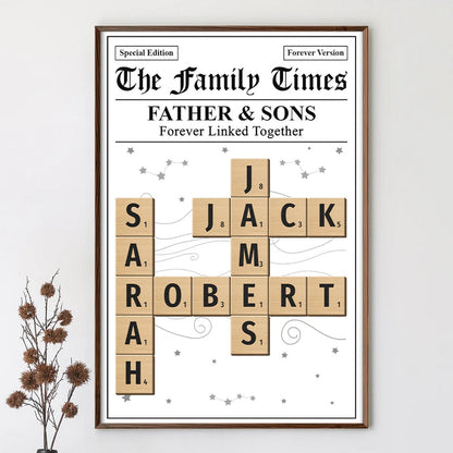 Crossword The Family Times - Personalized Poster