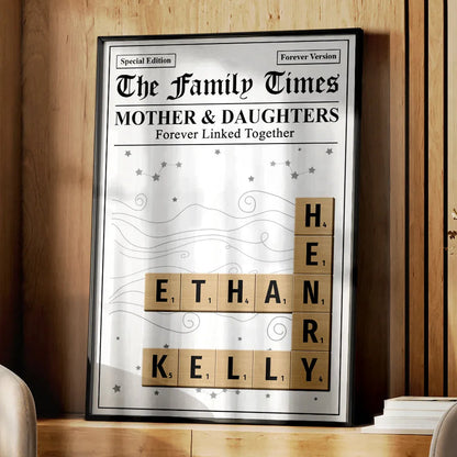 Crossword The Family Times - Personalized Poster