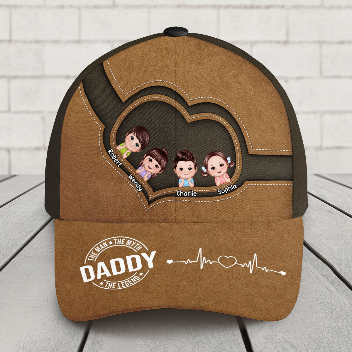 The Legend Grandpa Personalized Classic Cap, Gift For Grandpa, Gift For Him