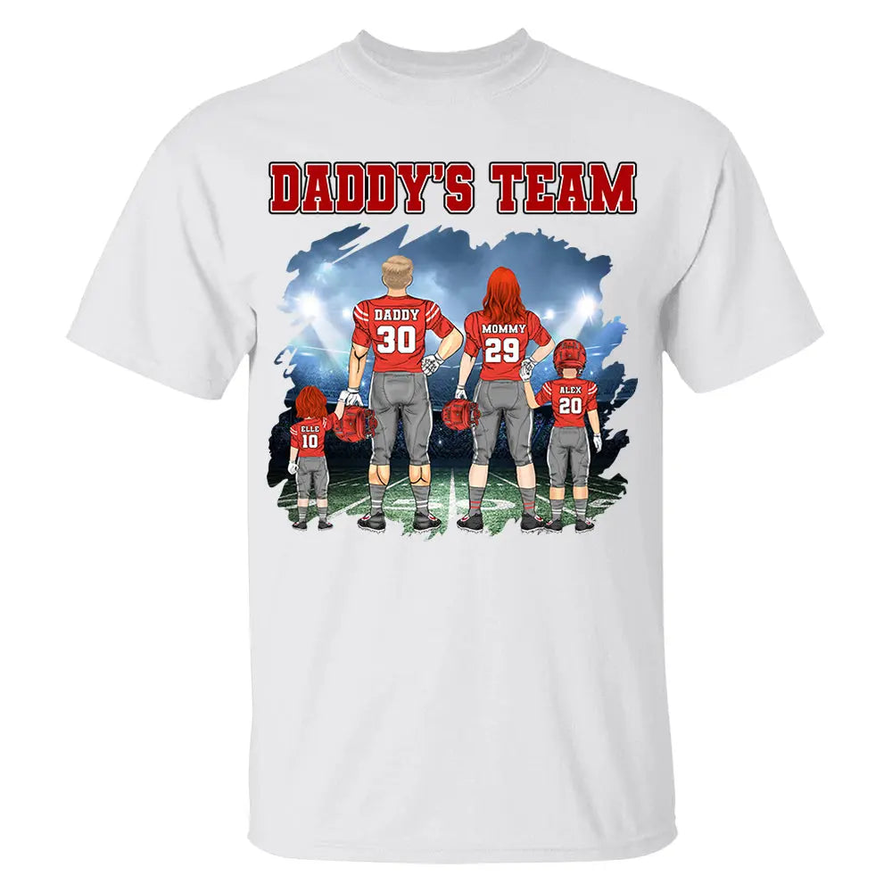 Custom Daddy's Team Personalized Shirt - Game Day Personalized Shirt Custom Team Name Shirts & Tops The Next Custom Gift