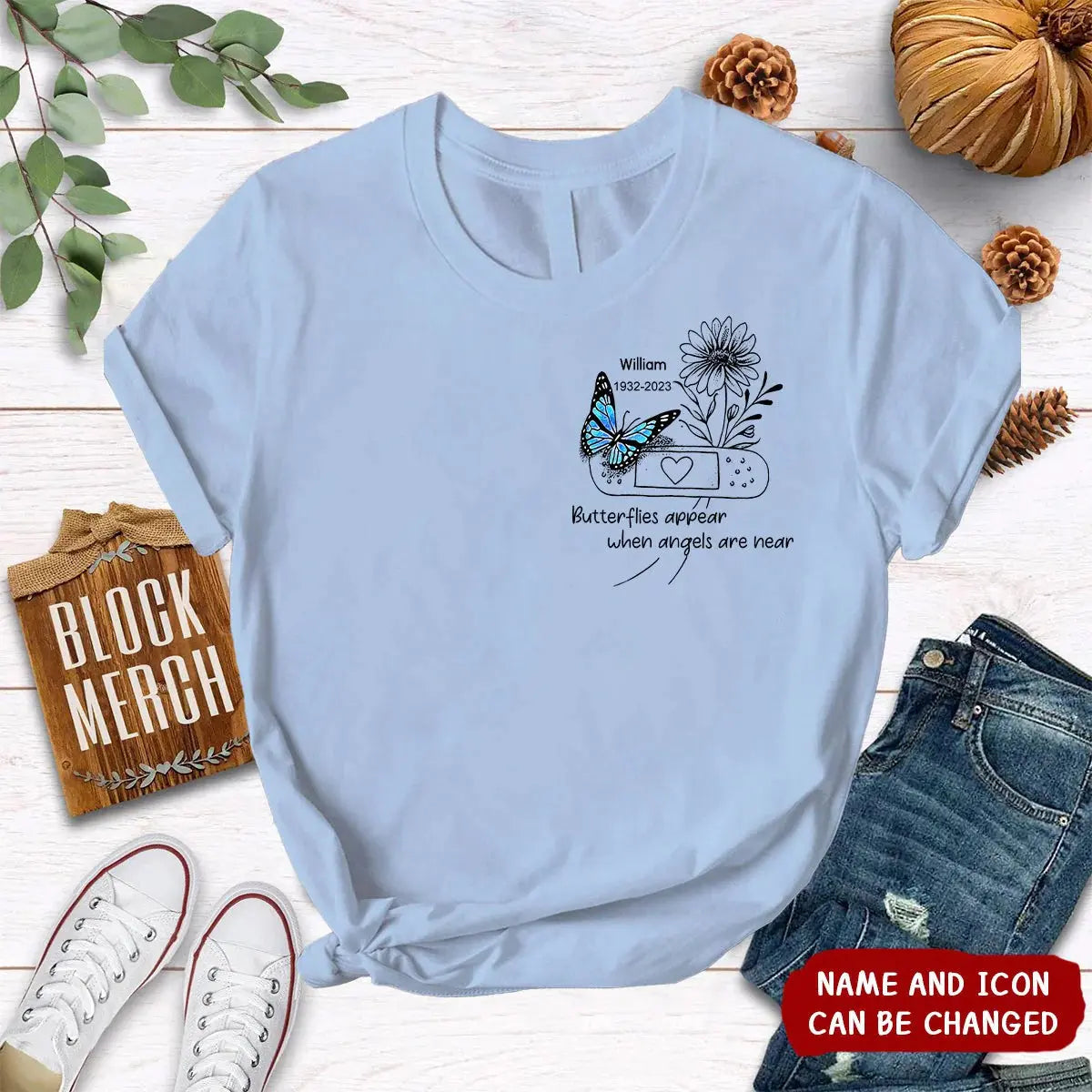 Custom Personalized Memorial Unisex T-Shirt -Memorial Gift Idea - Your Wings Were Ready But My Heart Was Not Shirts & Tops The Next Custom Gift