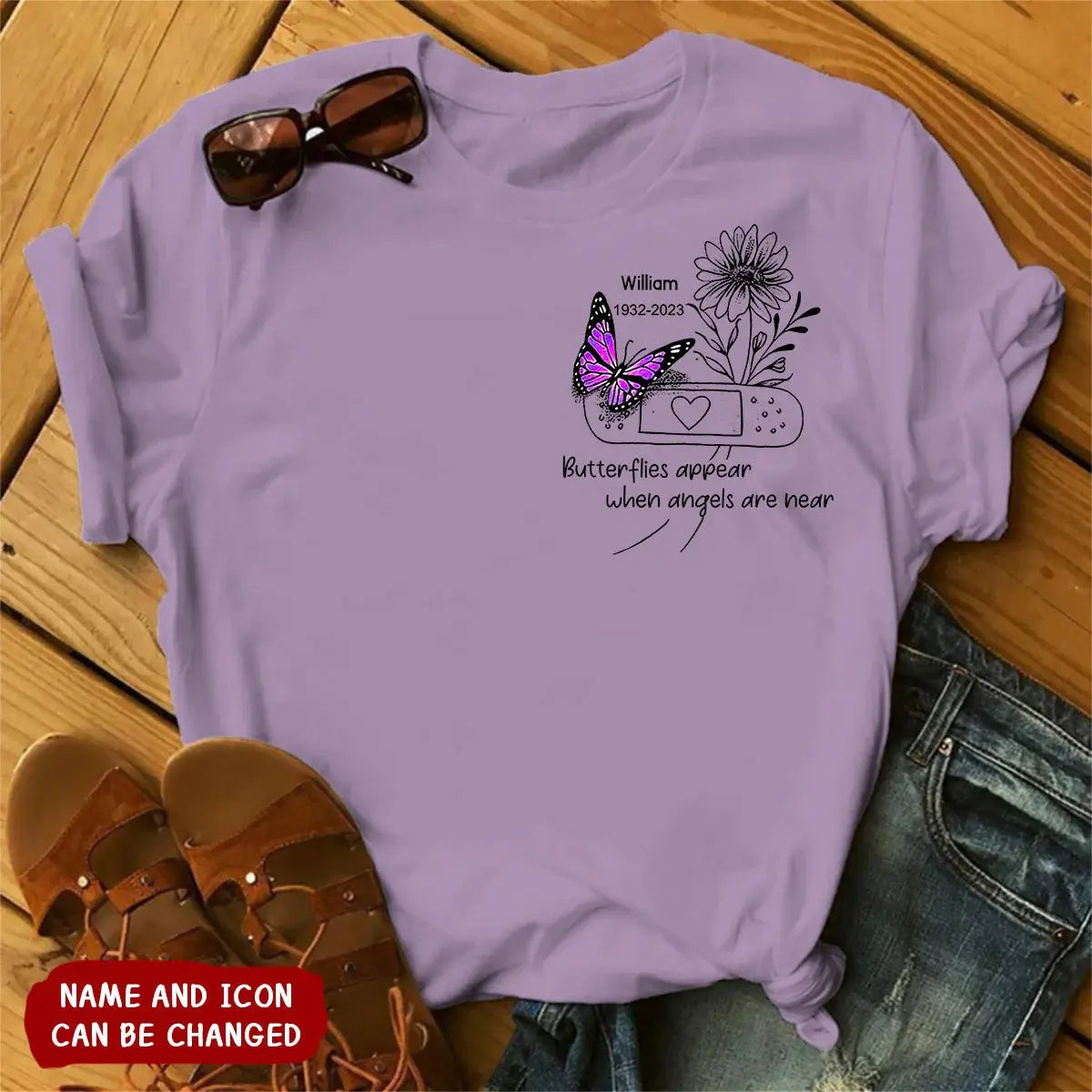 Custom Personalized Memorial Unisex T-Shirt -Memorial Gift Idea - Your Wings Were Ready But My Heart Was Not Shirts & Tops The Next Custom Gift