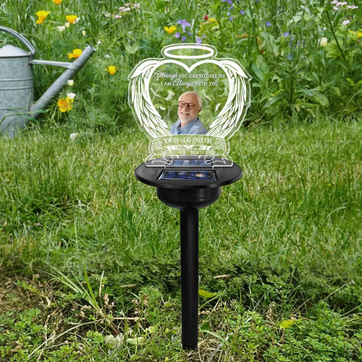 Custom Photo Always Shine In My Heart - Loving, Memorial Gift For Family, Siblings, Friends Solar Light The Next Custom Gift