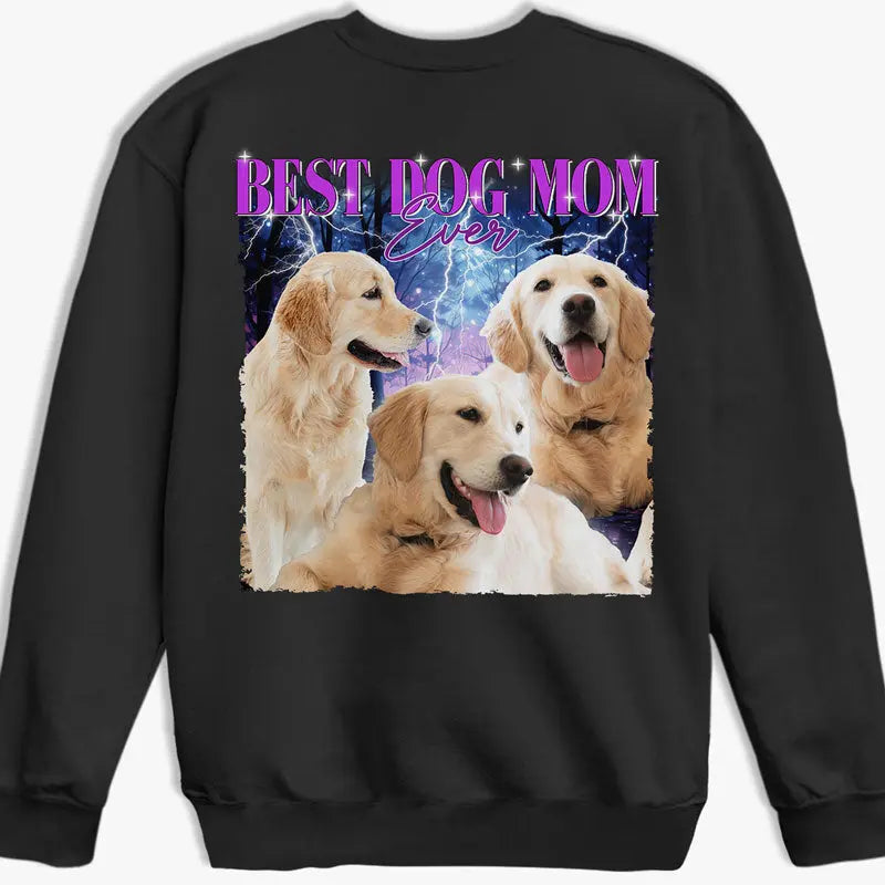 Custom Photo Best Dog Dad Ever - Dog & Cat Personalized Custom Unisex Back Printed T-shirt, Hoodie, Sweatshirt - Gift For Pet Owners, Pet Lovers Shirts & Tops The Next Custom Gift