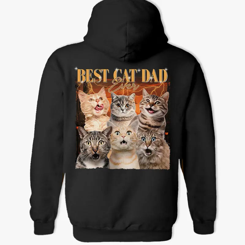 Custom Photo Best Dog Dad Ever - Dog & Cat Personalized Custom Unisex Back Printed T-shirt, Hoodie, Sweatshirt - Gift For Pet Owners, Pet Lovers Shirts & Tops The Next Custom Gift