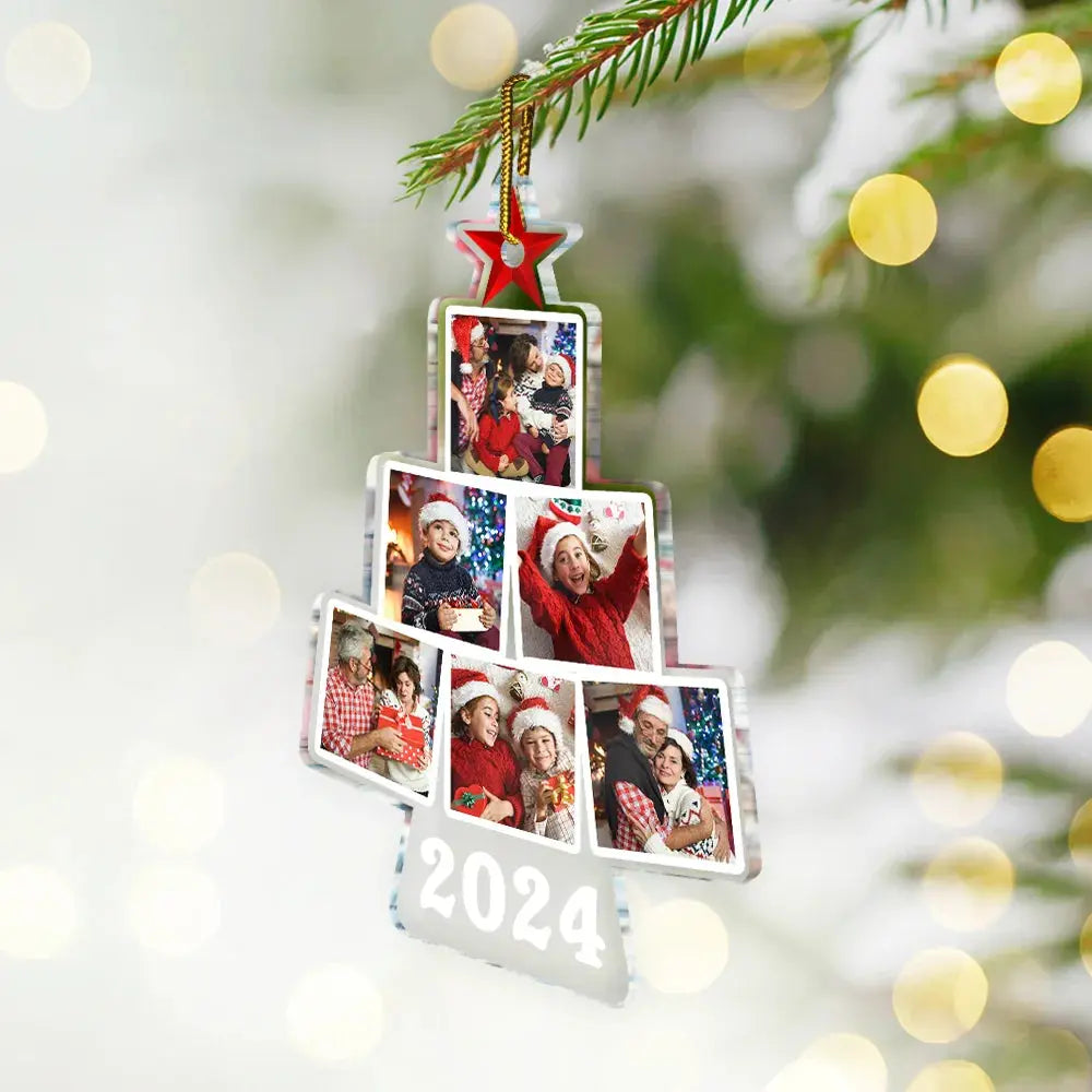 Custom Photo Christmas Tree - Personalized Custom Shaped Acrylic Ornament Ornament The Next Custom Gift