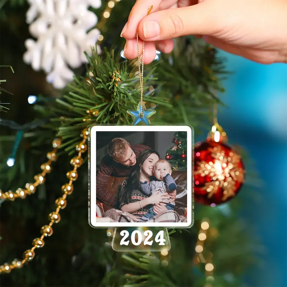 Custom Photo Christmas Tree - Personalized Custom Shaped Acrylic Ornament Ornament The Next Custom Gift