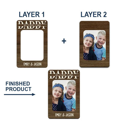 Custom Photo Dad We Love You - Personalized Custom Shaped Car Visor Clip Car Visor Clip The Next Custom Gift