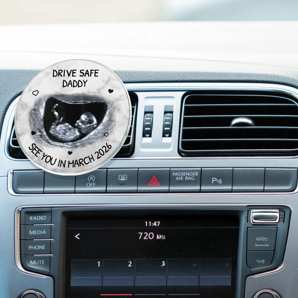 Custom Photo Expecting Parents See You In - Personalized Acrylic Car Vent Clip