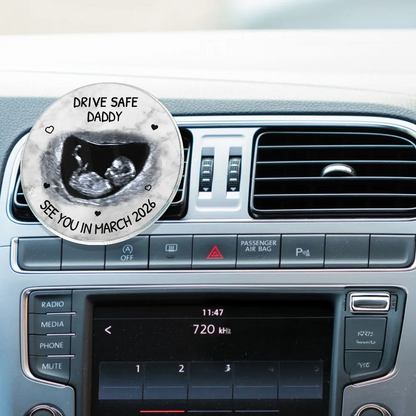 Custom Photo Expecting Parents See You In - Personalized Acrylic Car Vent Clip