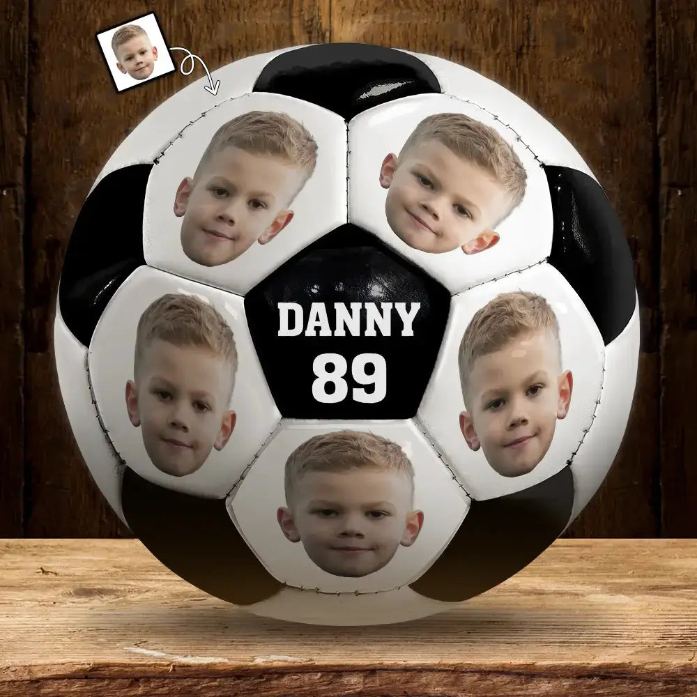 Custom Photo Face Cut Soccer Players Football Players - Personalized Soccer Ball Soccer Ball The Next Custom Gift