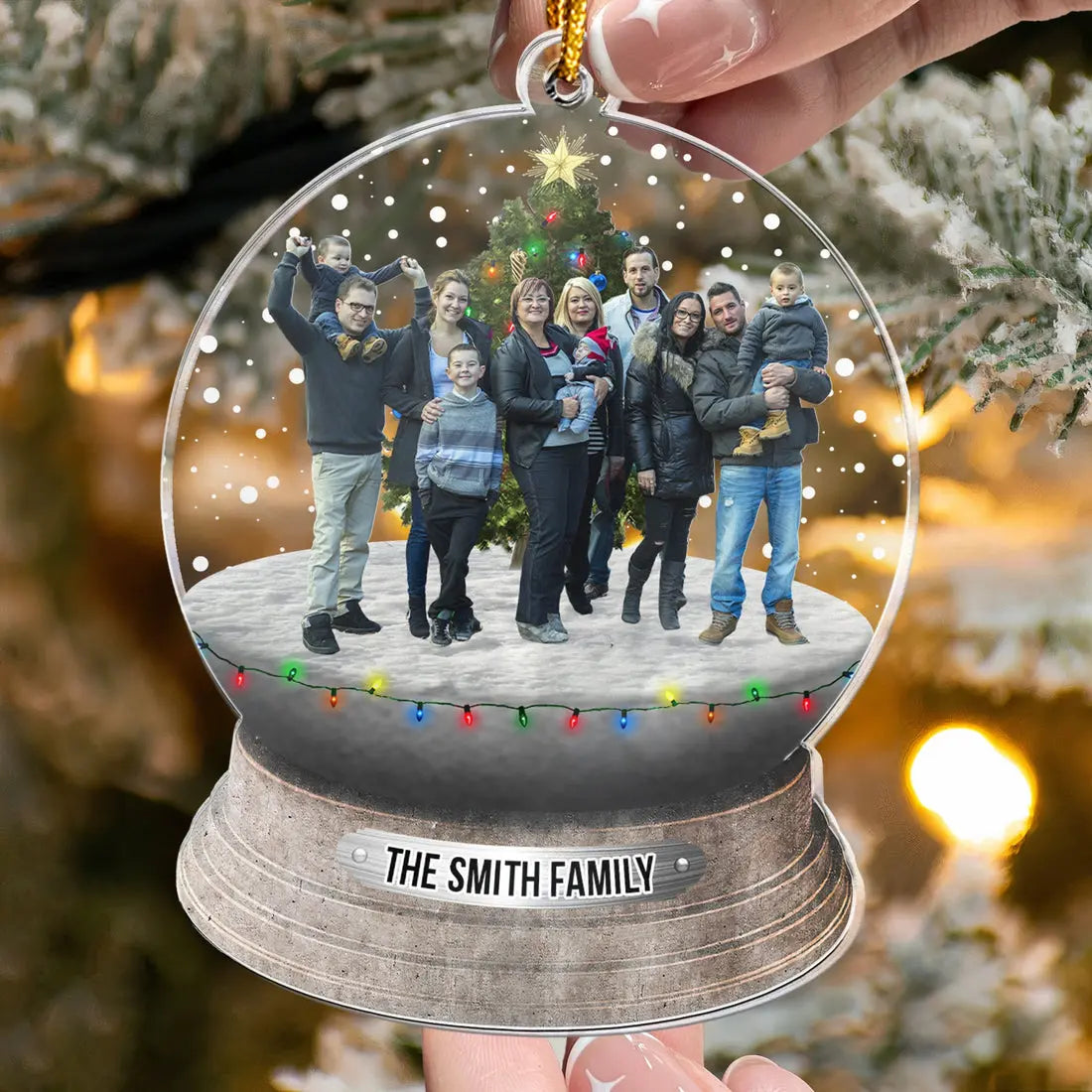 Custom Photo Family, Friends - Personalized Family Photo Ornament ornament The Next Custom Gift