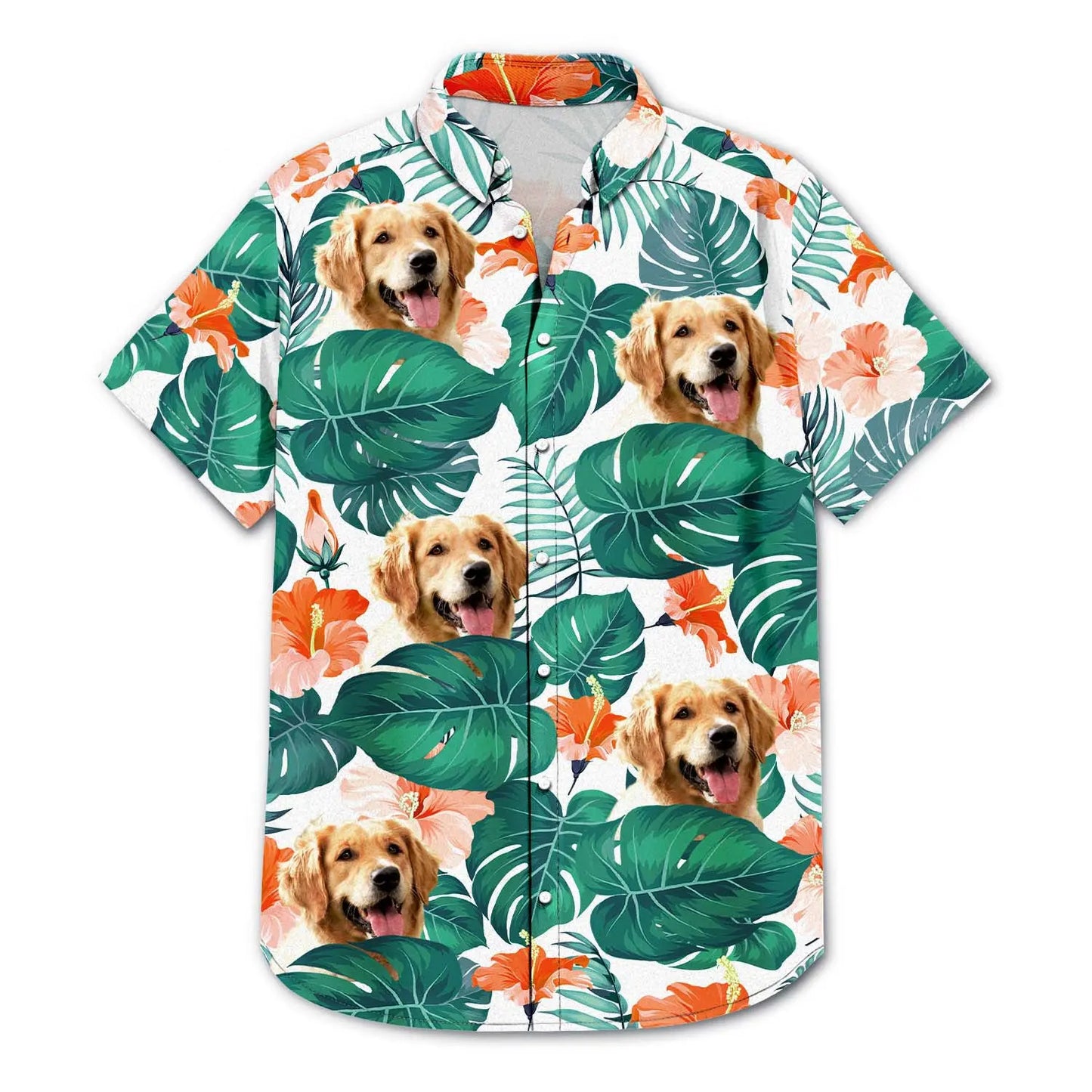 Custom Photo Funny Family Pet Face - Gift For Men, Dog And Cat Lovers - Personalized Custom Hawaiian Shirt Shirts & Tops The Next Custom Gift