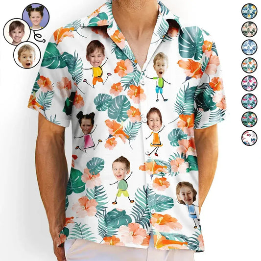 Custom Photo Funny Kids - Personalized Hawaiian Shirt Shirts & Tops The Next Custom Gift