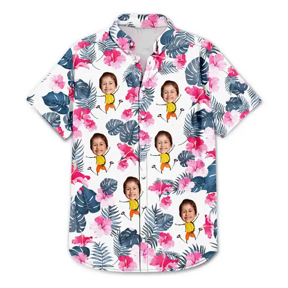 Custom Photo Funny Kids - Personalized Hawaiian Shirt Shirts & Tops The Next Custom Gift