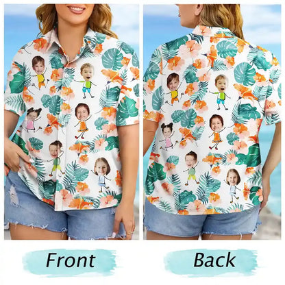 Custom Photo Funny Kids - Personalized Hawaiian Shirt Shirts & Tops The Next Custom Gift