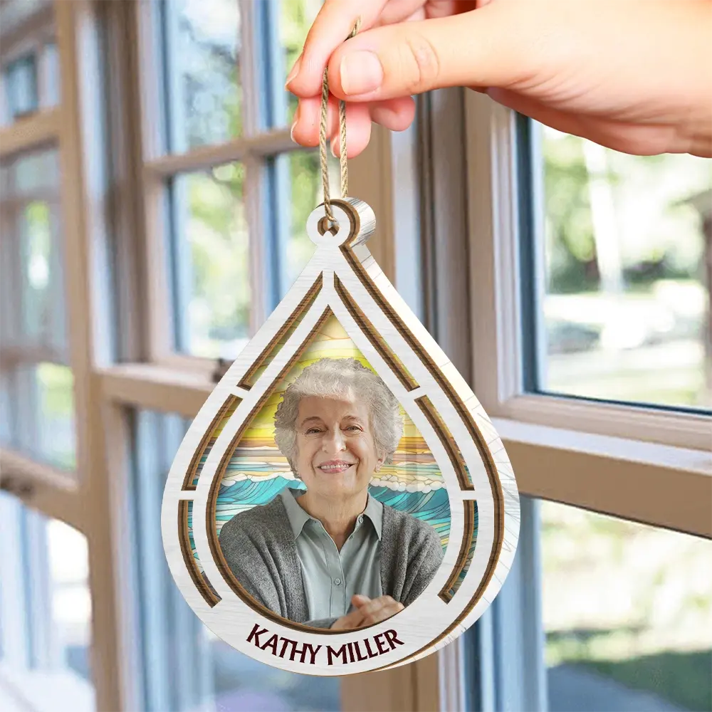 Custom Photo I Am Always With You - Personalized Suncatcher Ornament Hanging Suncatcher Ornament The Next Custom Gift