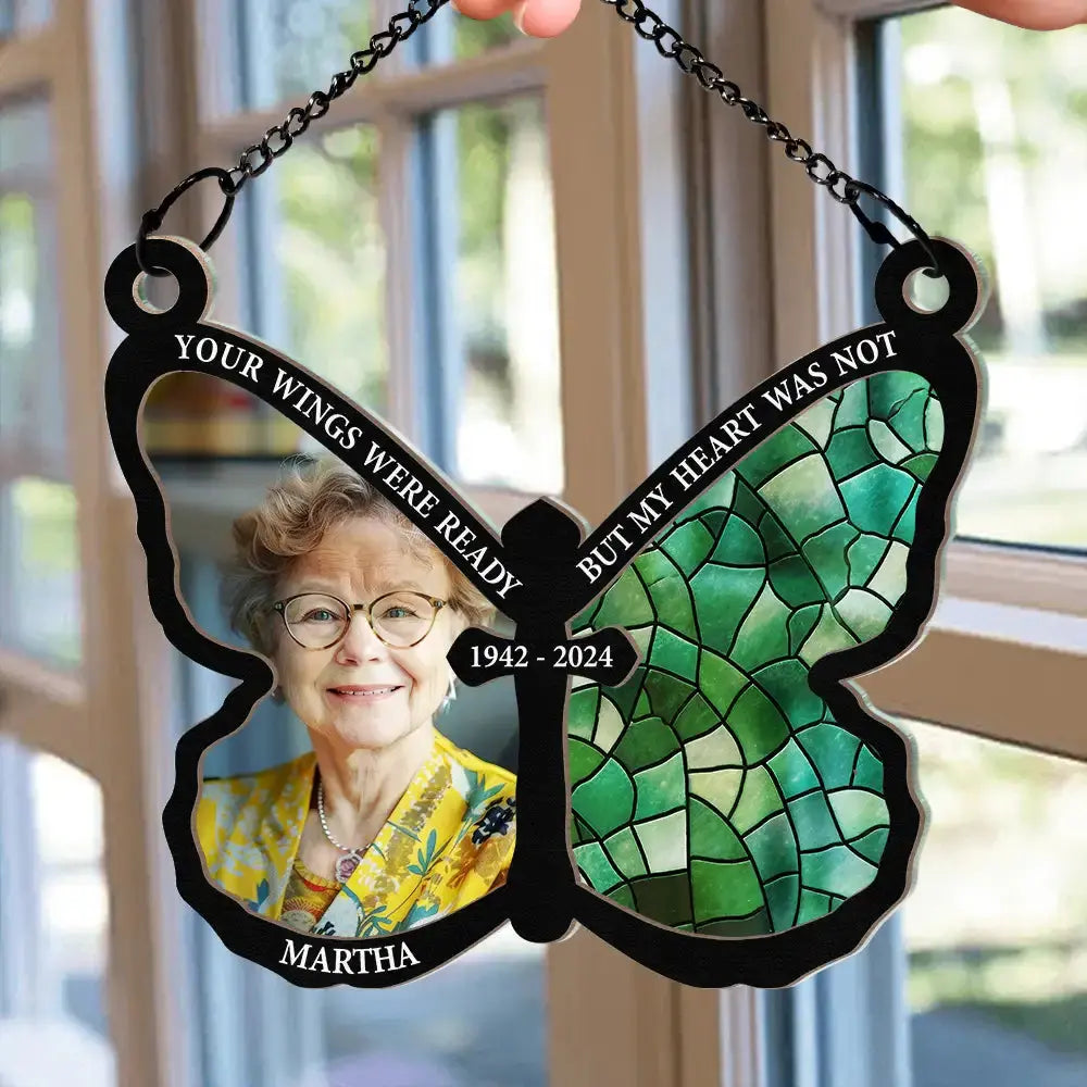 Custom Photo I Am Always With You - Personalized Window Hanging Suncatcher Ornament Hanging Suncatcher Ornament The Next Custom Gift