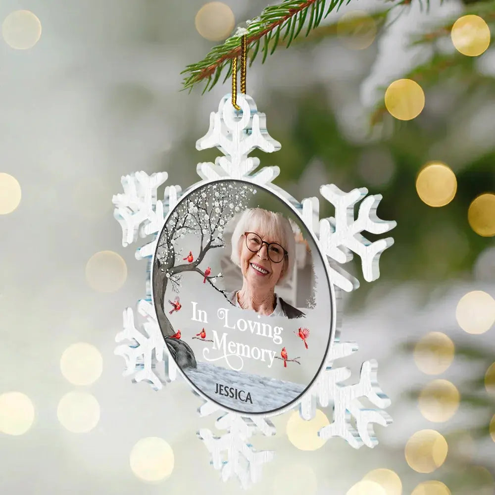 Custom Photo I Am Always With You Snowflake - Personalized Custom Shaped Acrylic Ornament ornament The Next Custom Gift