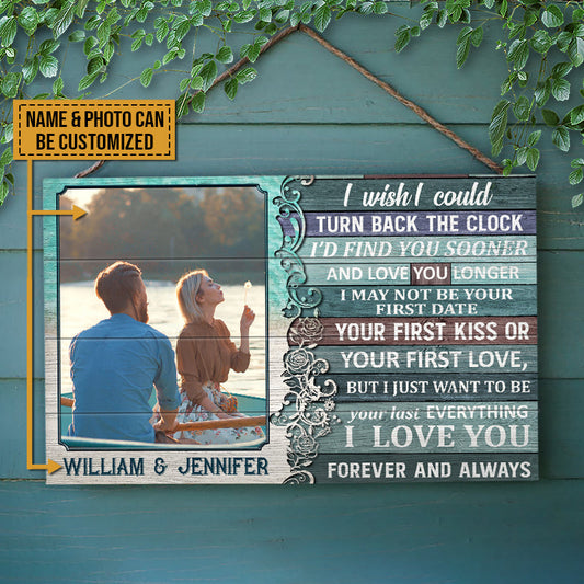 Custom Photo I Wish Custom Wood Rectangle Anniversary, Wall Pictures, Wall Art, Wall Decor