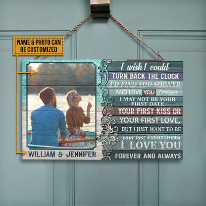 Custom Photo I Wish Custom Wood Rectangle Anniversary, Wall Pictures, Wall Art, Wall Decor