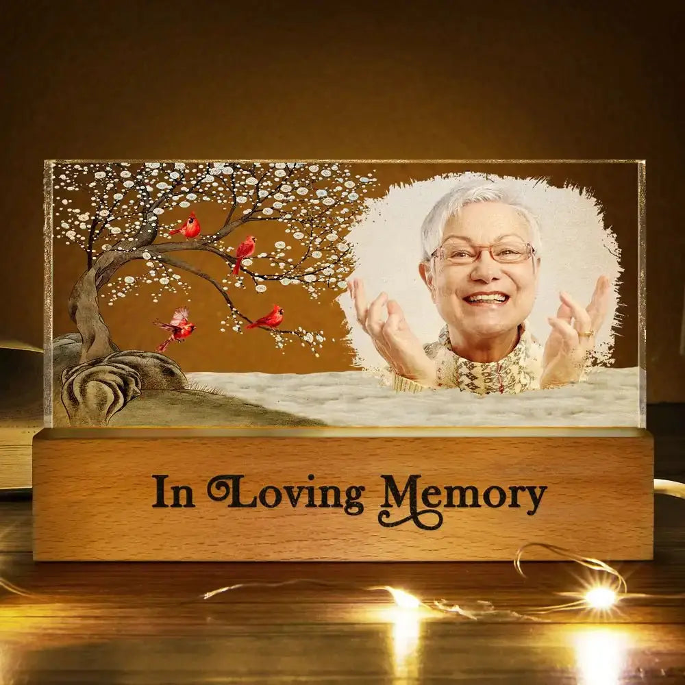 Custom Photo I'm Always With You Family Memorial - Personalized Rectangle LED Light  The Next Custom Gift